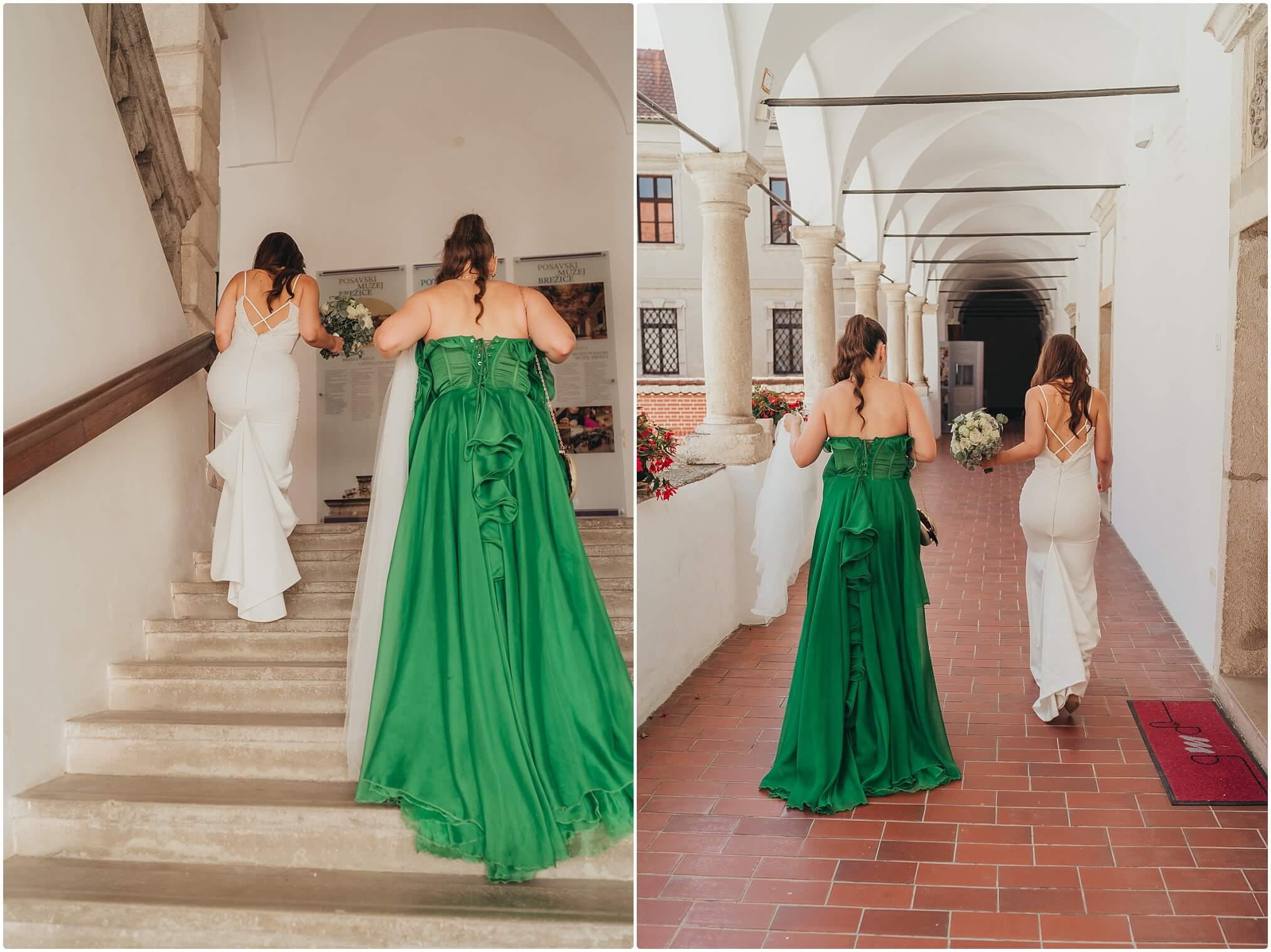 Kuma pomaže mladenki dok se sprema za ceremoniju